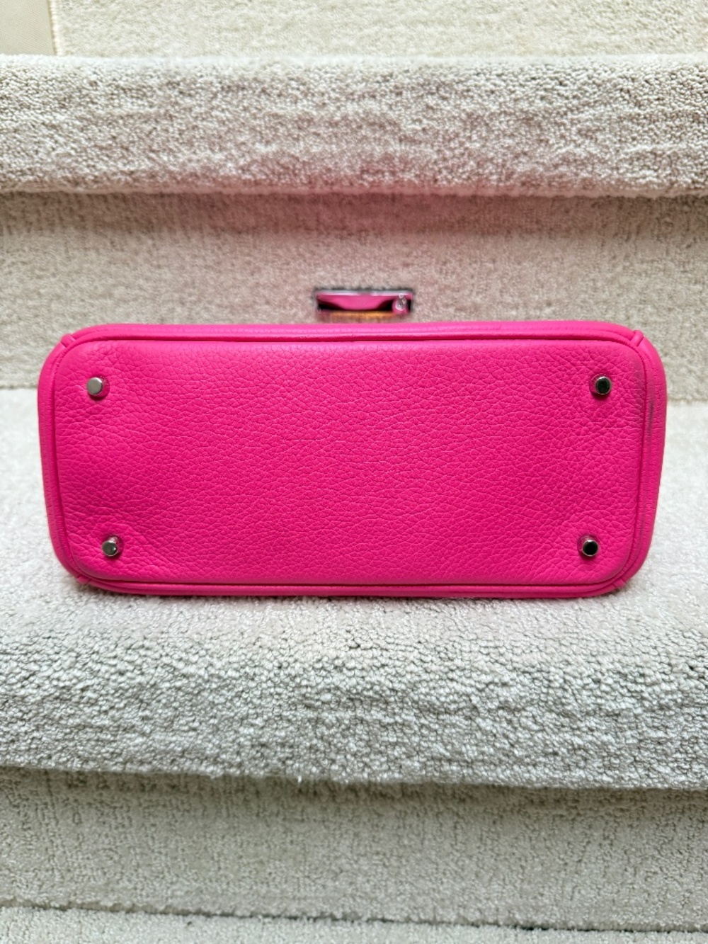 Christian Dior Calfskin Small Diorissimo Tote Fuchsia - Picture 3 of 12